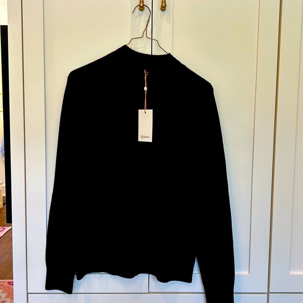 Quince Black Sweater Small